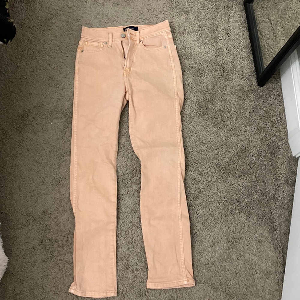 Peach jeans from GAP